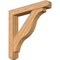 Ekena Millwork Funston Craftsman Smooth Bracket w/ Offset Brace, Western Red Cedar, 7 1/2"W x 46"D x 46"H BKT0806X46X46FST04SWR - alternate 1